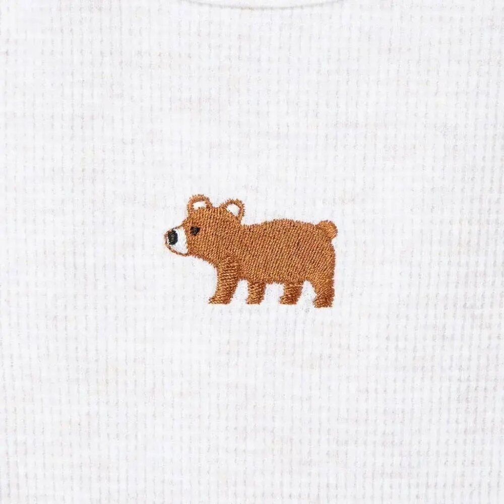 Carters 3pc Vest Set Baby Boys 9M Red Buffalo Plaid Sherpa Bear Excellent - Picture 5 of 6